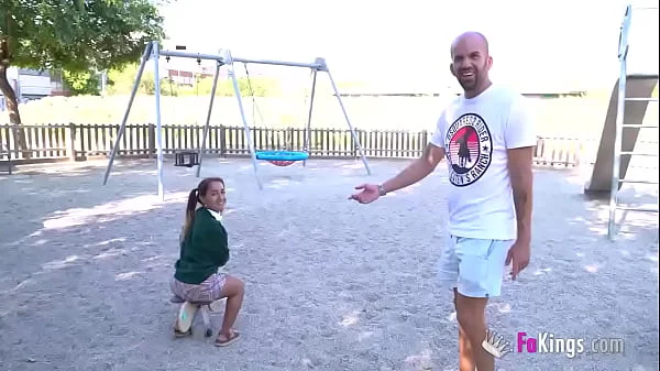 Midget babe Muñequita loves PUBLIC BLOWJOBS! Another one with Potro