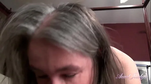 AuntJudys - Your 52yo Step-Auntie Grace - Good Morning Blowjob (POV)
