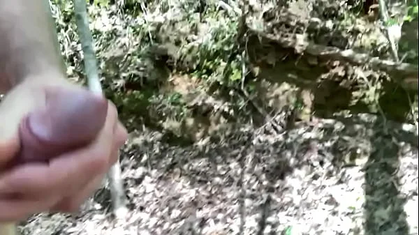 Hiking with a hard dick