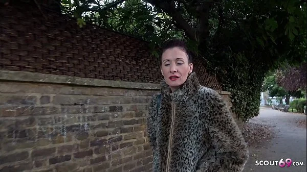 GERMAN SCOUT - SKINNY REDHEAD MATURE SCARLETT TALK TO FUCK AT STREET CASTING