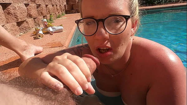 she swam over and started sucking my cock in front of everybody