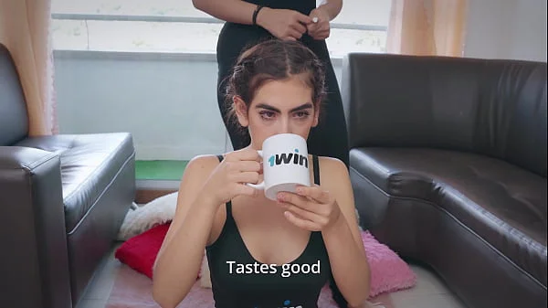 college girl is going to do yoga but her teacher cheats on her with tantric yoga