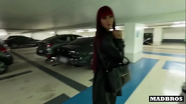 Two big ass Latina roommates fucked by two black guys in a public parking lot!!!