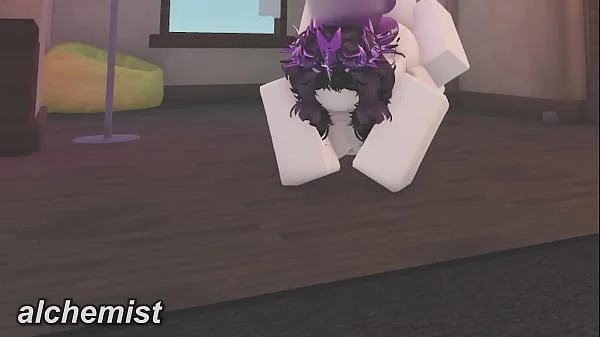 Fucking a fan girl in a Roblox Condo
