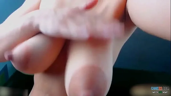 Slapping and squeezing her exotic tits