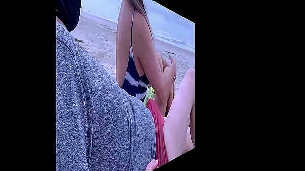 Who has never wanted to fuck on a public beach? Sometimes someone shows up and we have to hide it, but when it's calm, the dick fucks my ass hole deliciously