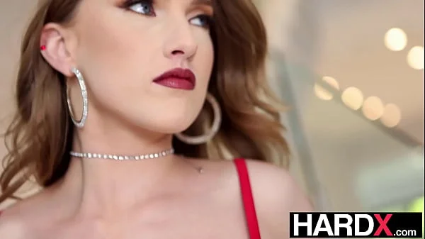 Stunning Godess In Red Octavia Red Hardcore Pussy Pounded - HardX