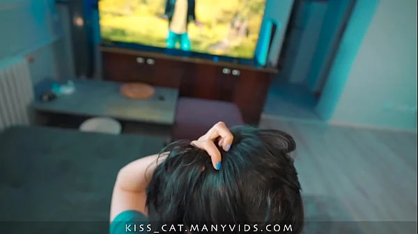 Step mom asked of massage and get Surprise Oral Creampie from Step son
