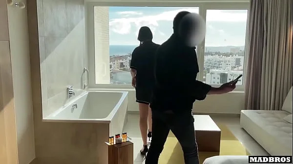 Venezuelan wife caught by her husband getting fucked while we visit their house !!!