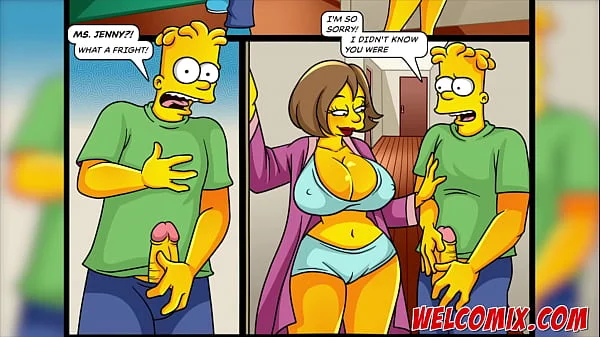 Fucking the hot mother-in-law! Simptoons, Simpsons porn