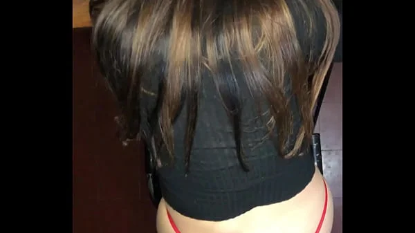 I let my roommate CUM IN MY PANTIES! cumshot POV doggystyle