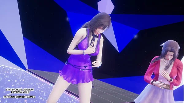 [MMD] TAEYEON - INVU Aerith Tifa Lockhart Hot Kpop Dance Final Fantasy Uncensored Hentai