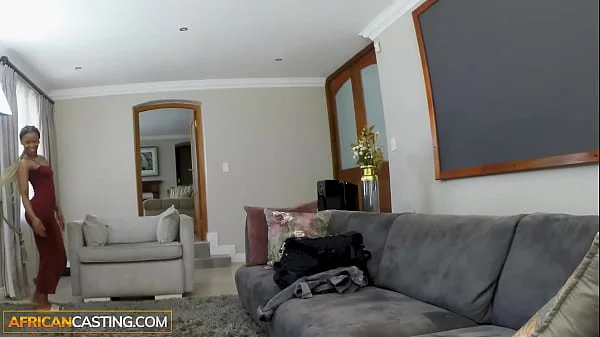 Amateur Kenyan model loses self control when I pull out my big hard cock!