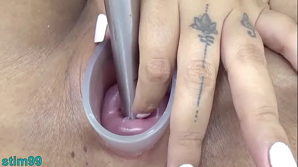 Japanese Wife Open Cervix Wide to watch inside Uterus