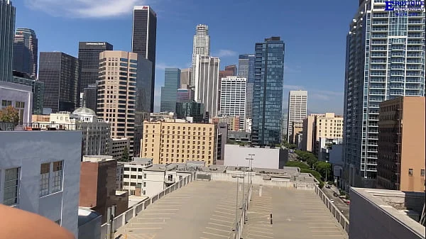 Patio Dreams - two amateur girls get soaking wet on the balcony of Eric John's penthouse in downtown Los Angeles