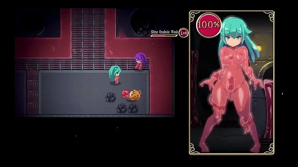 Mage Kanades Futanari Dungeon Quest [ Hentai Game PornPlay ] Ep.3 latex slime suit is pumping her tiny futa cock