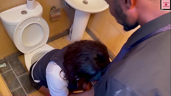 BAD TEACHER FUCKED A BAD STUDENT FOR MASTURBATING IN THE CLASS TOILET.
