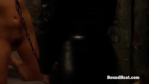 Tight Young Lesbian Slave In Bondage Whipped And Dominated By Mistress