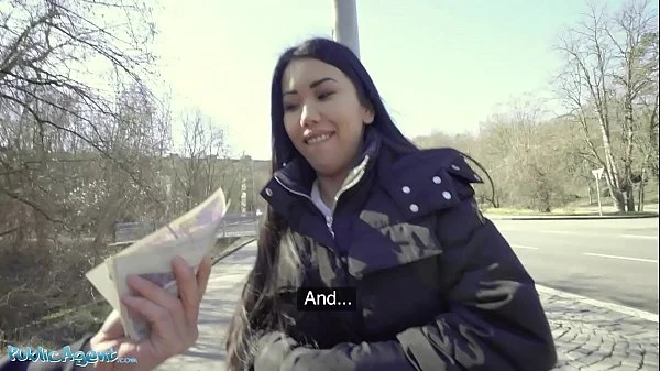 Public Agent Asian babe Alina Crystall Fucks Stranger for Cash