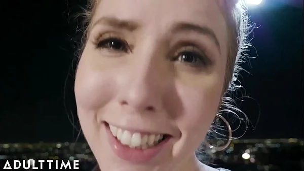 ADULT TIME Lena Paul & Joanna Angel Cumswapping Threesome Over L.A. Skyline