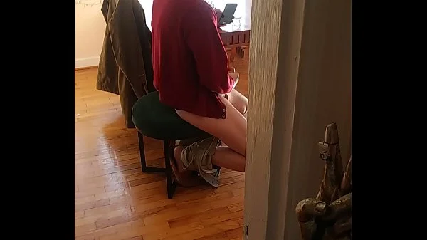 caught him jerking off, I spied on him watching porn till he came