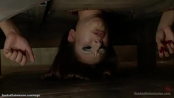 Hot bound slaves threesome anal fucked
