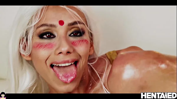 Oriental Woman double penetration by Fuck Machine with Extreme Squirting