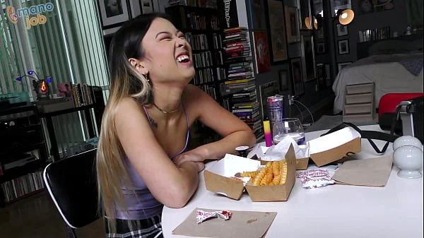 MUST WATCH: Barely-legal Lulu Chu cheats on fiancé with MUCH OLDER MAN teases and then EATS CUM!