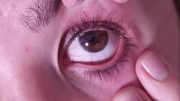 Cum dumpster gets a full cumshot into her open eye | talking