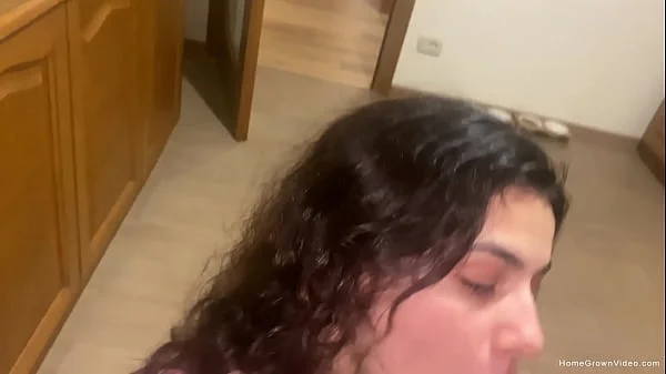 Sofia gets bent over and fucked in the kitchen