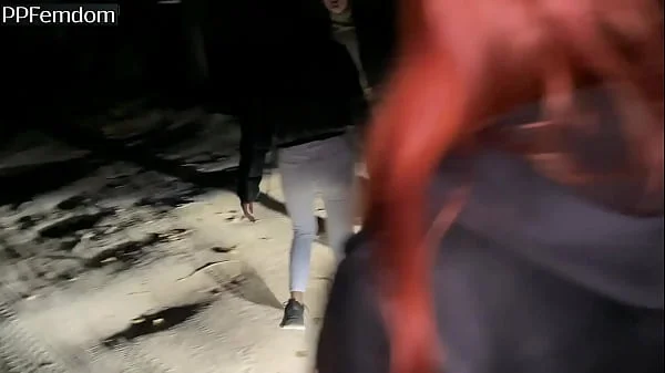 Bratty Girls Roughly Public Dominate An Guy Outdoor Night