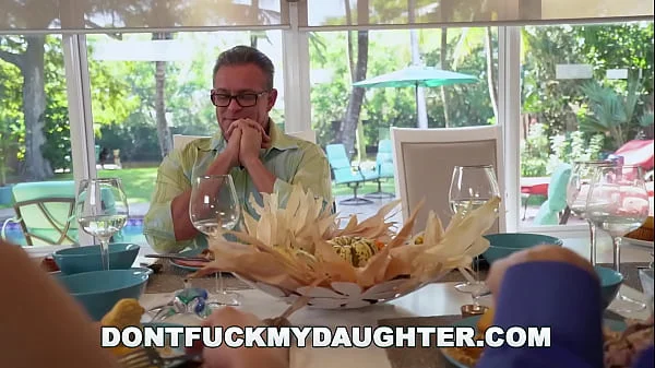 DON'T FUCK MY step DAUGHTER - Petite Teen Lucie Cline Seduces step Daddy's Older Friend