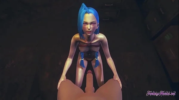 League of Legends Hentai - Jinx Hard Sex (Uncensored) - Japanese Asian Manga anime game porn