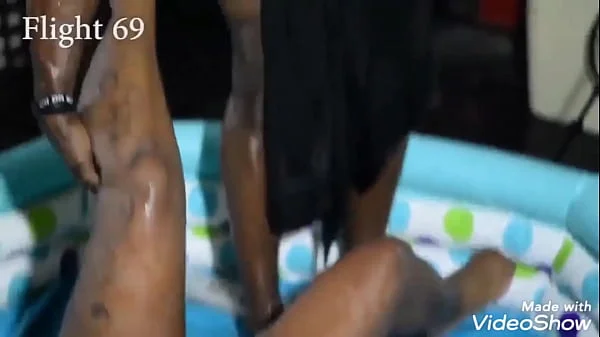 Married IG Model Fucks in Blowup Pool