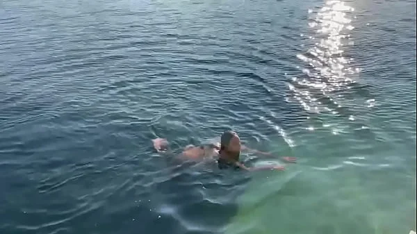 Monika Fox Morning Swimming Naked In The Bay
