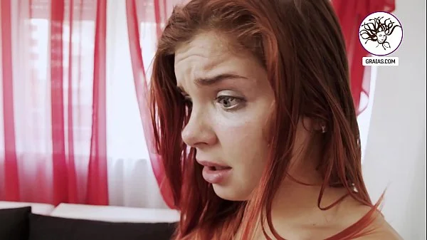 Beautiful tiny redhead gets punished